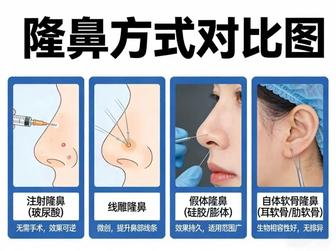 哪种隆鼻方法更安全更可靠?假体隆鼻中假体外露的原因?插图 图片